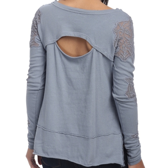 Free People, Grandpa Outer Sunset Jersey Top, S - Picture 2 of 6